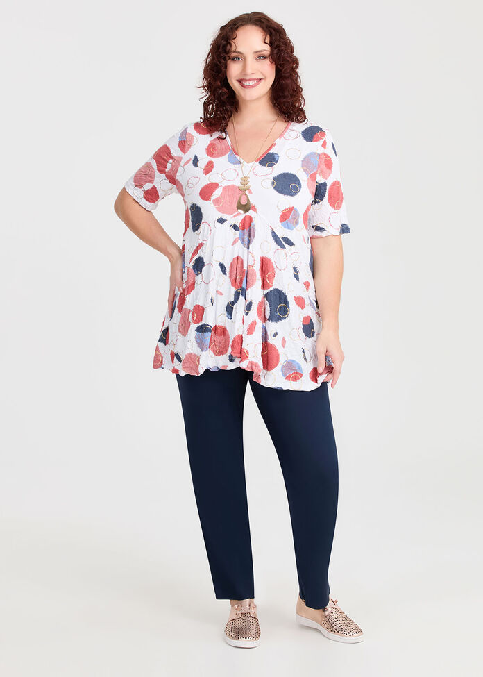 Foil Bardot Bamboo Crush Top, PRINT, hi-res