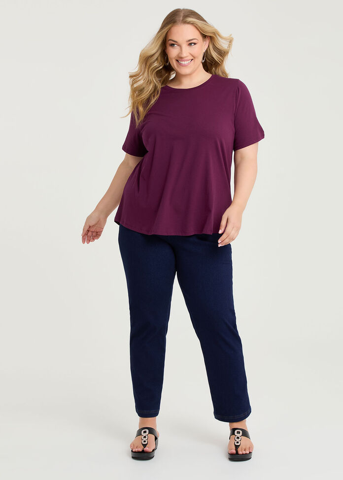 Organic Cotton Crew Neck T-shirt, , hi-res