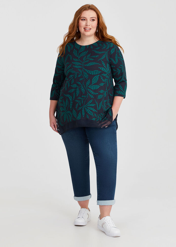 Bamboo Linear Leaf Top, , hi-res