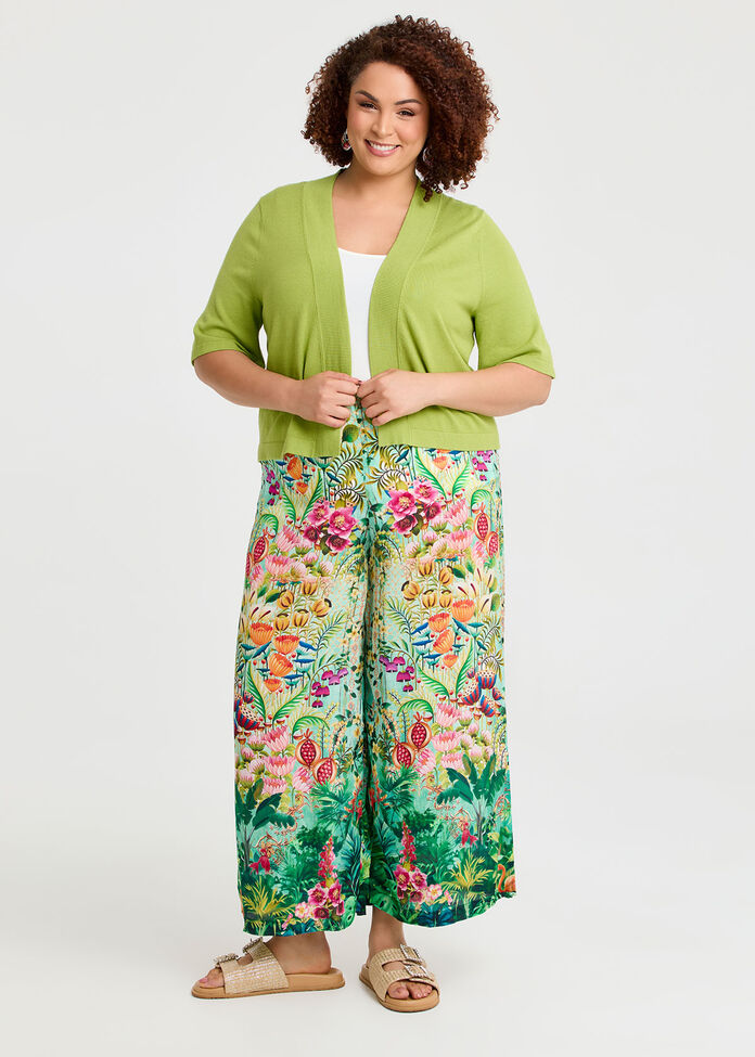 Jessie Crop Natural Cardigan, , hi-res