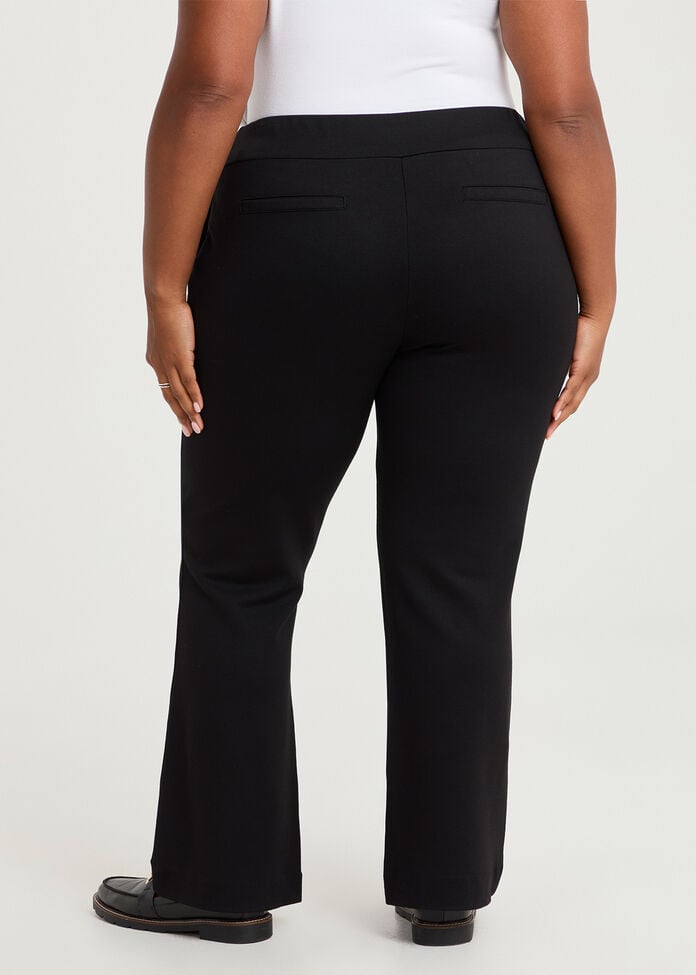 Petite Bootleg Natural Ponte Pant, , hi-res