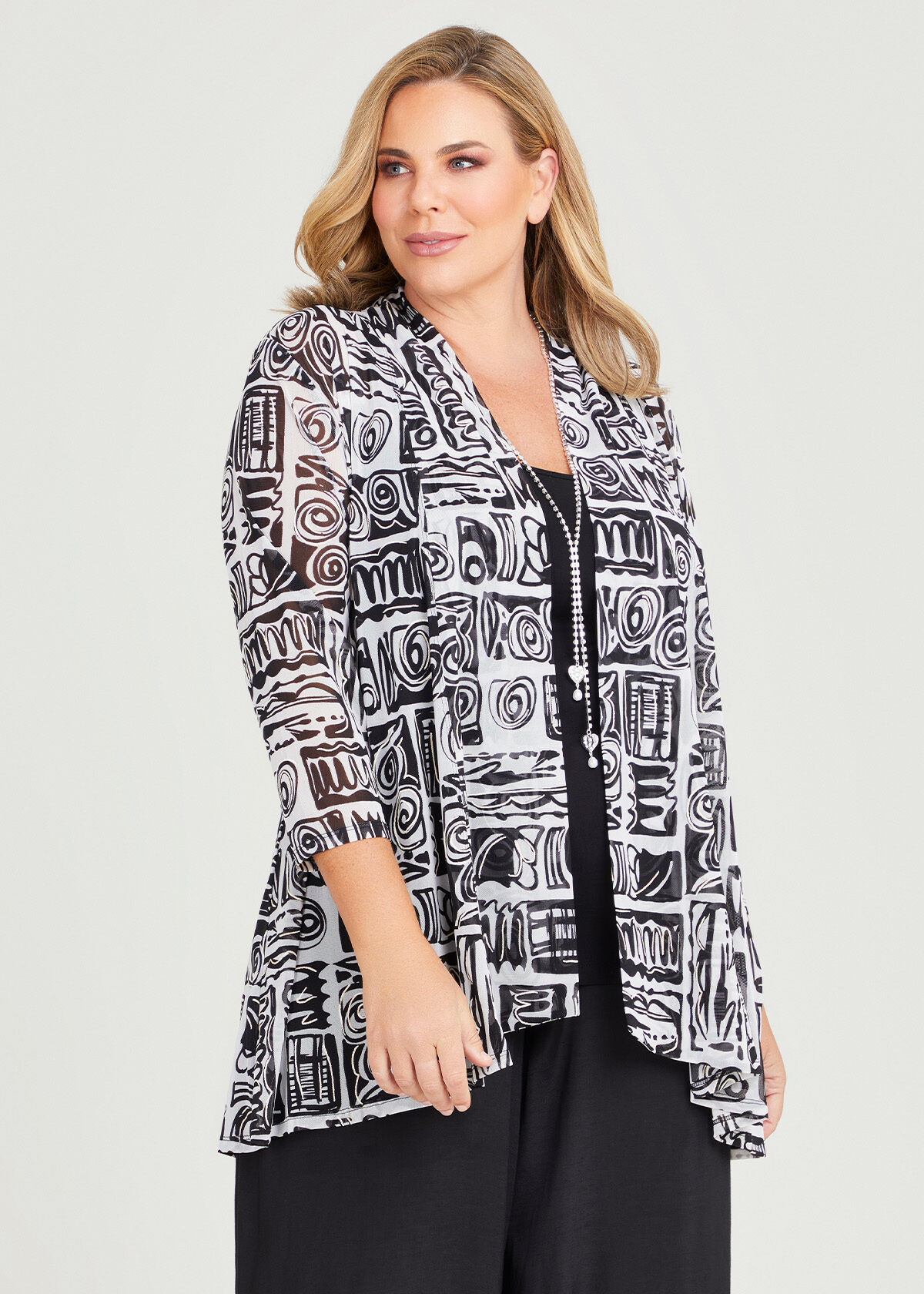 Plus size cheap swing cardigan