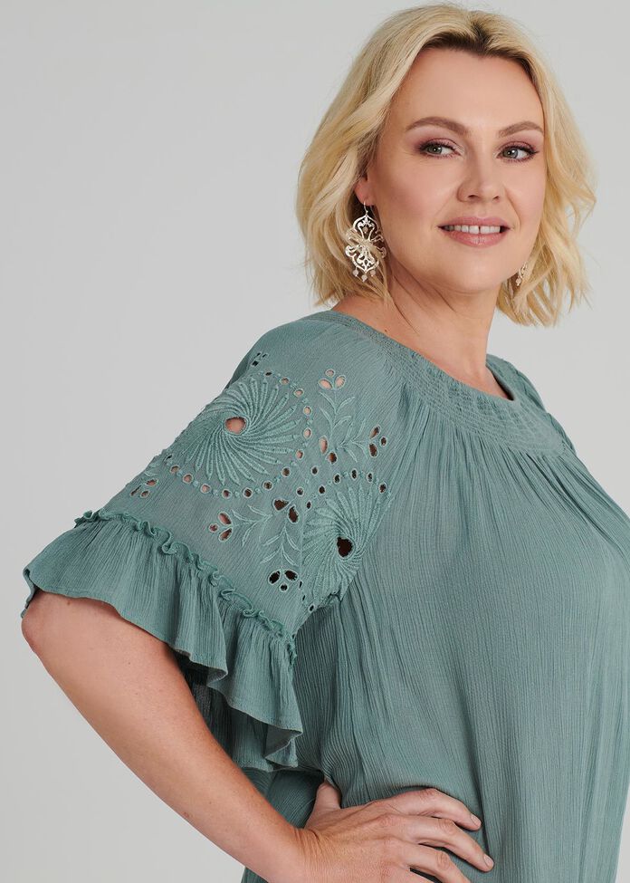 Shop Celia Dress in Blue in sizes 12 to 24 | Taking Shape