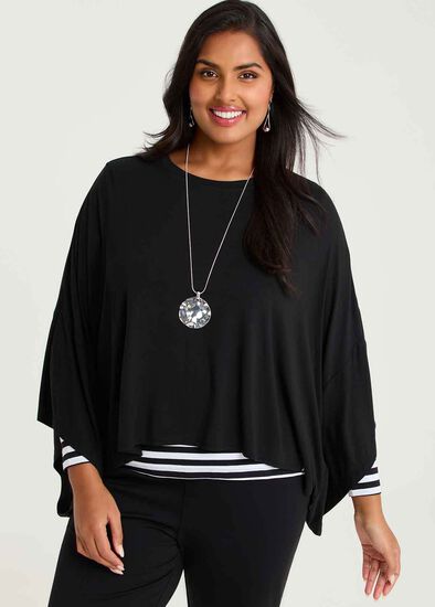 Plus Size Bamboo Cozy Layer Top