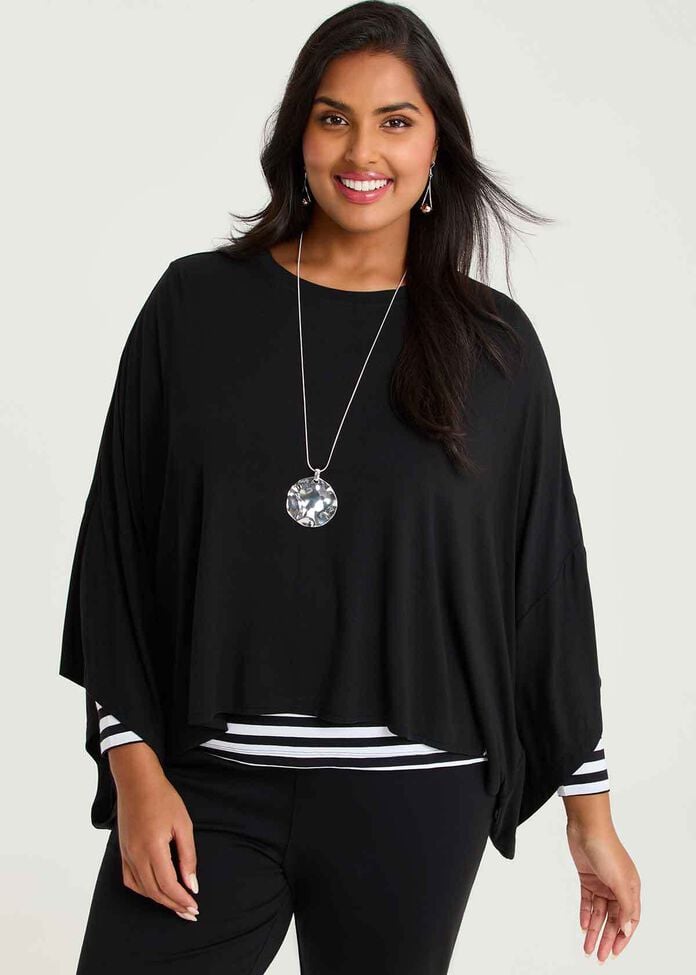 Bamboo Cozy Layer Top, , hi-res
