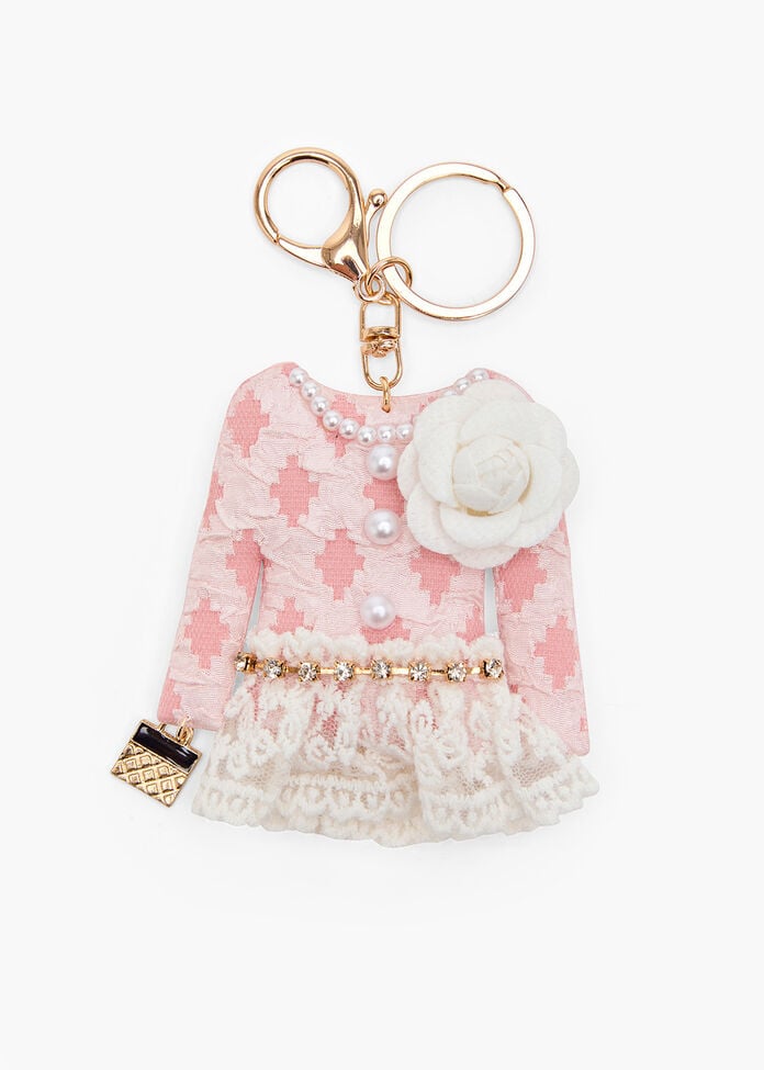 Lady Outfit Keychain, , hi-res