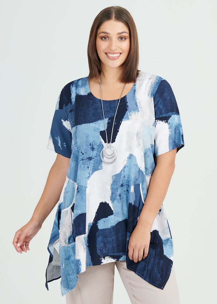 Mazarine Viscose Tunic, , hi-res