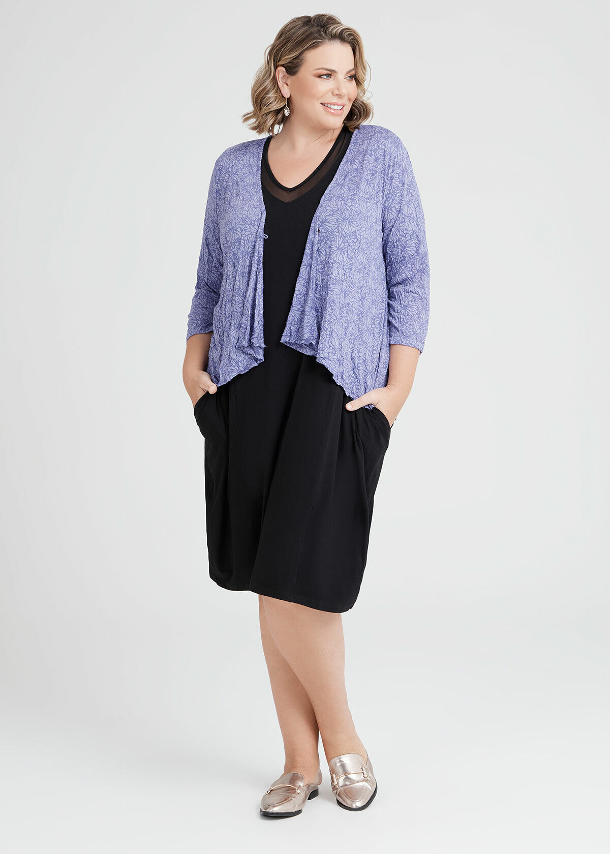 Plus size swing cardigan hot sale