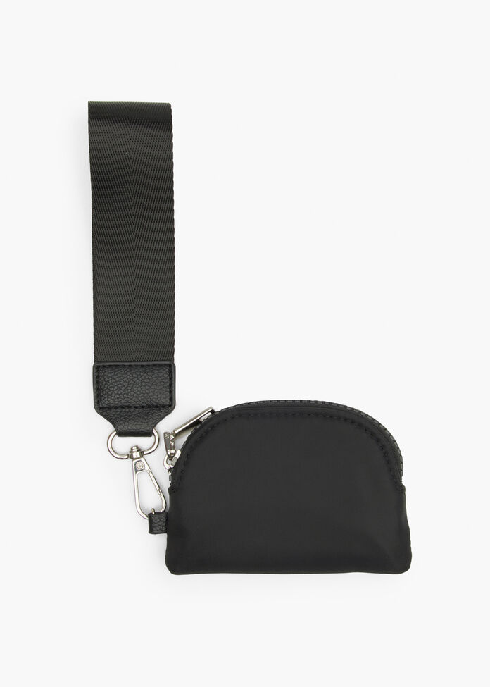 Nylon Zip Coin Purse, , hi-res