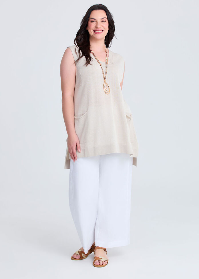 Longline Natural Knit Tunic, , hi-res