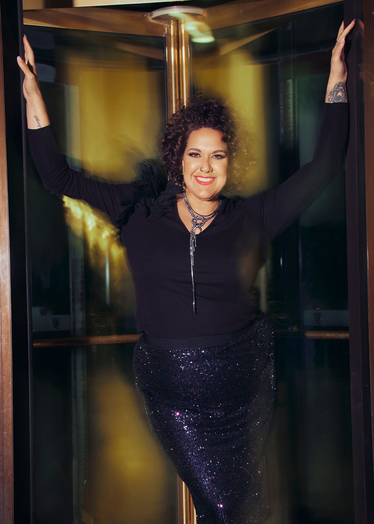 Sequin Pencil Skirt