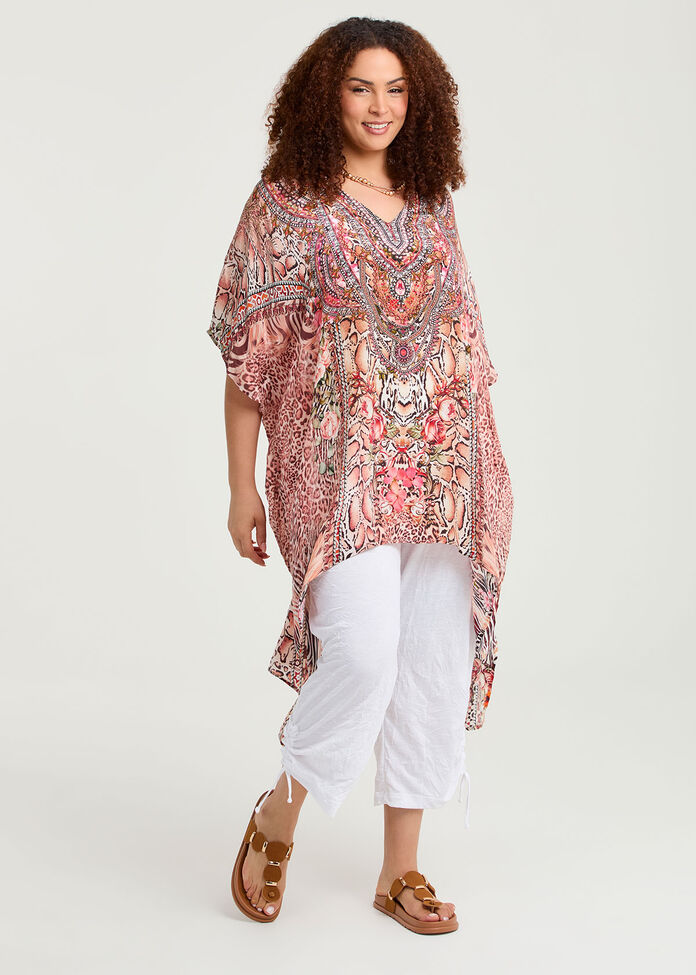Natural Lets Go Wild Tunic, , hi-res