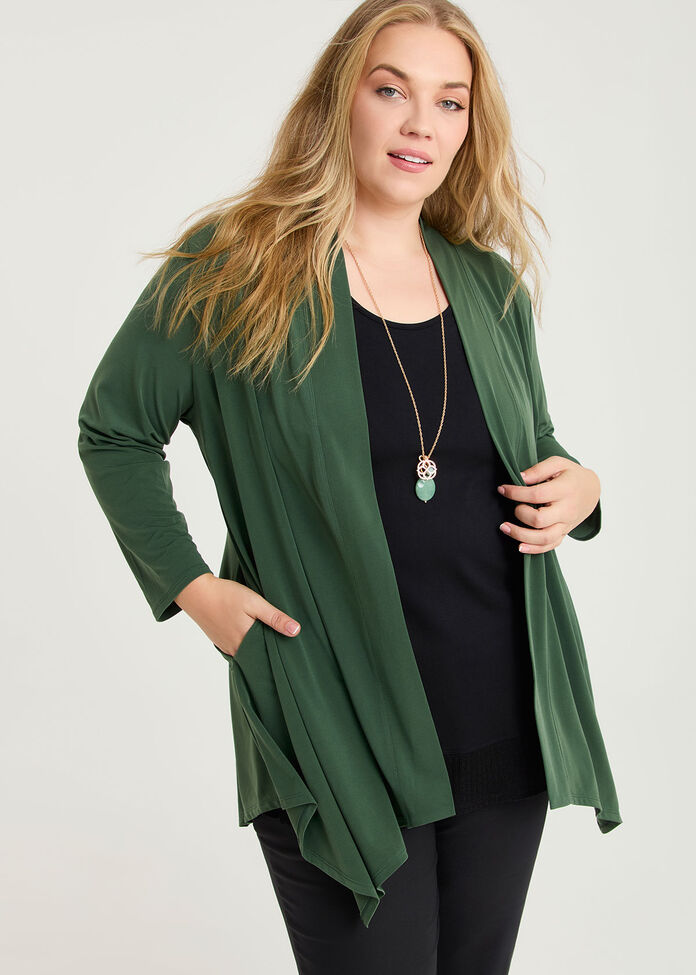 Luna Drape Cardigan, , hi-res