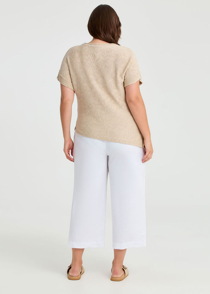 Lurex Boatneck Cotton Blend Knit, , hi-res