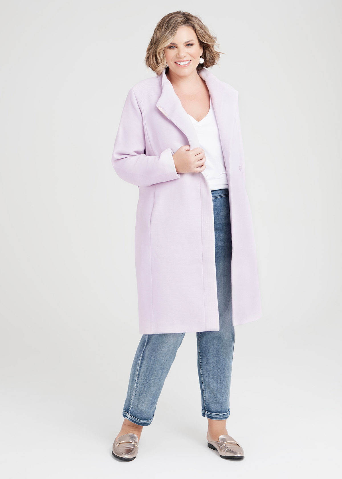 Lilac hotsell duster coat