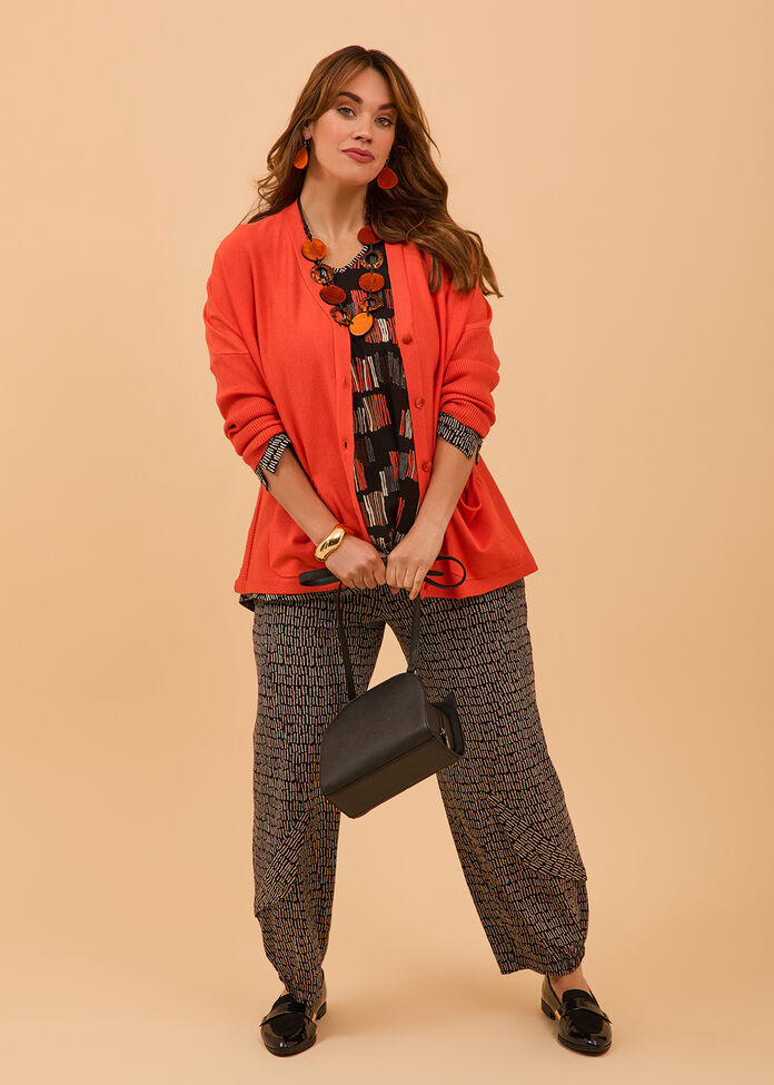Lantern Pocket Natural Print Pant, , hi-res