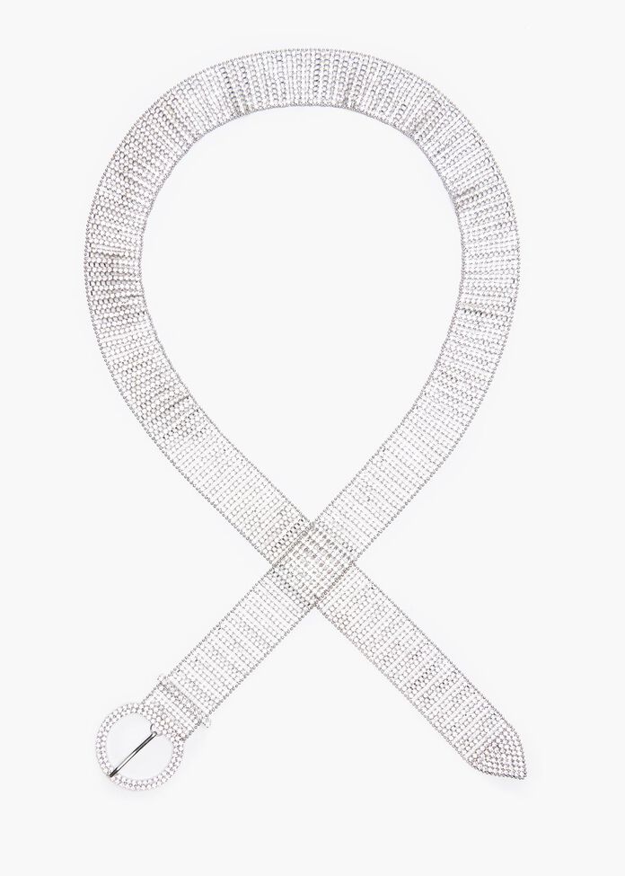Silver Bling Belt, , hi-res