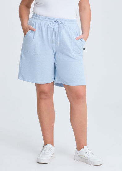 Plus Size Pull On Sweat Short