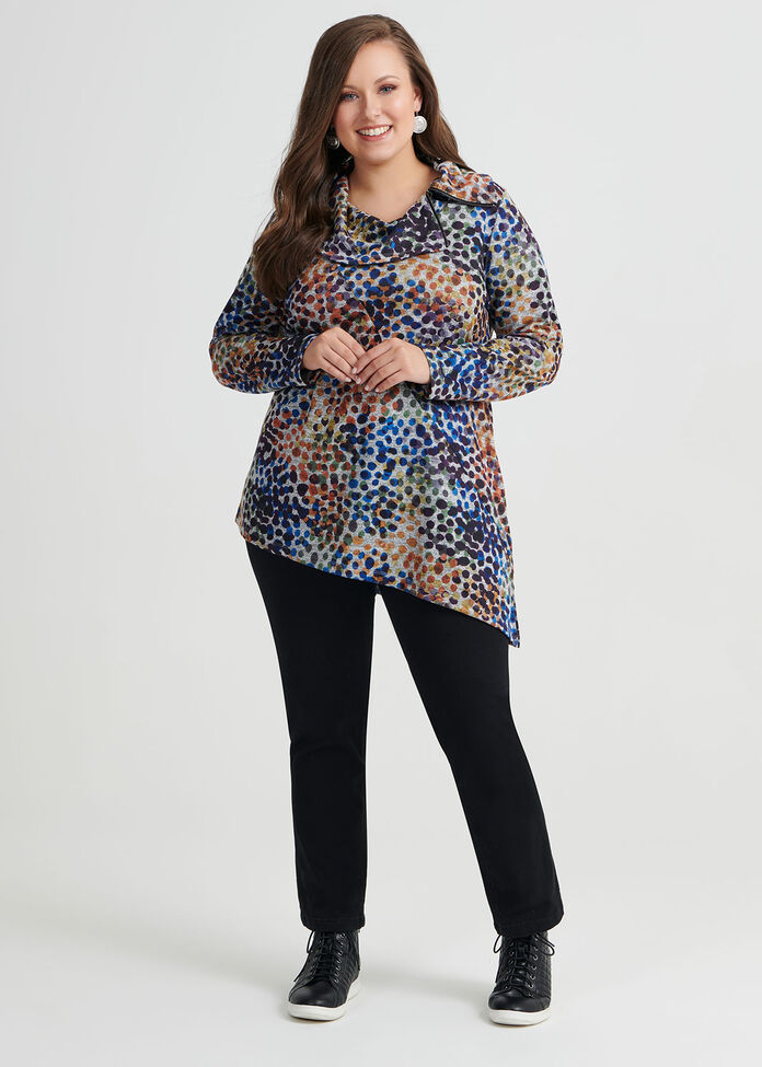 Autumn Hues Dots Top, , hi-res