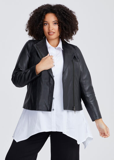 Plus Size Leather Liza Jacket