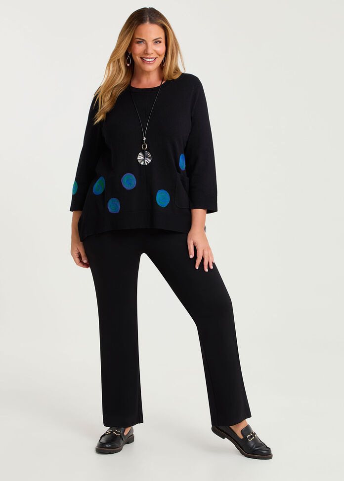 Felt Spot Natural Tulip Jumper, , hi-res