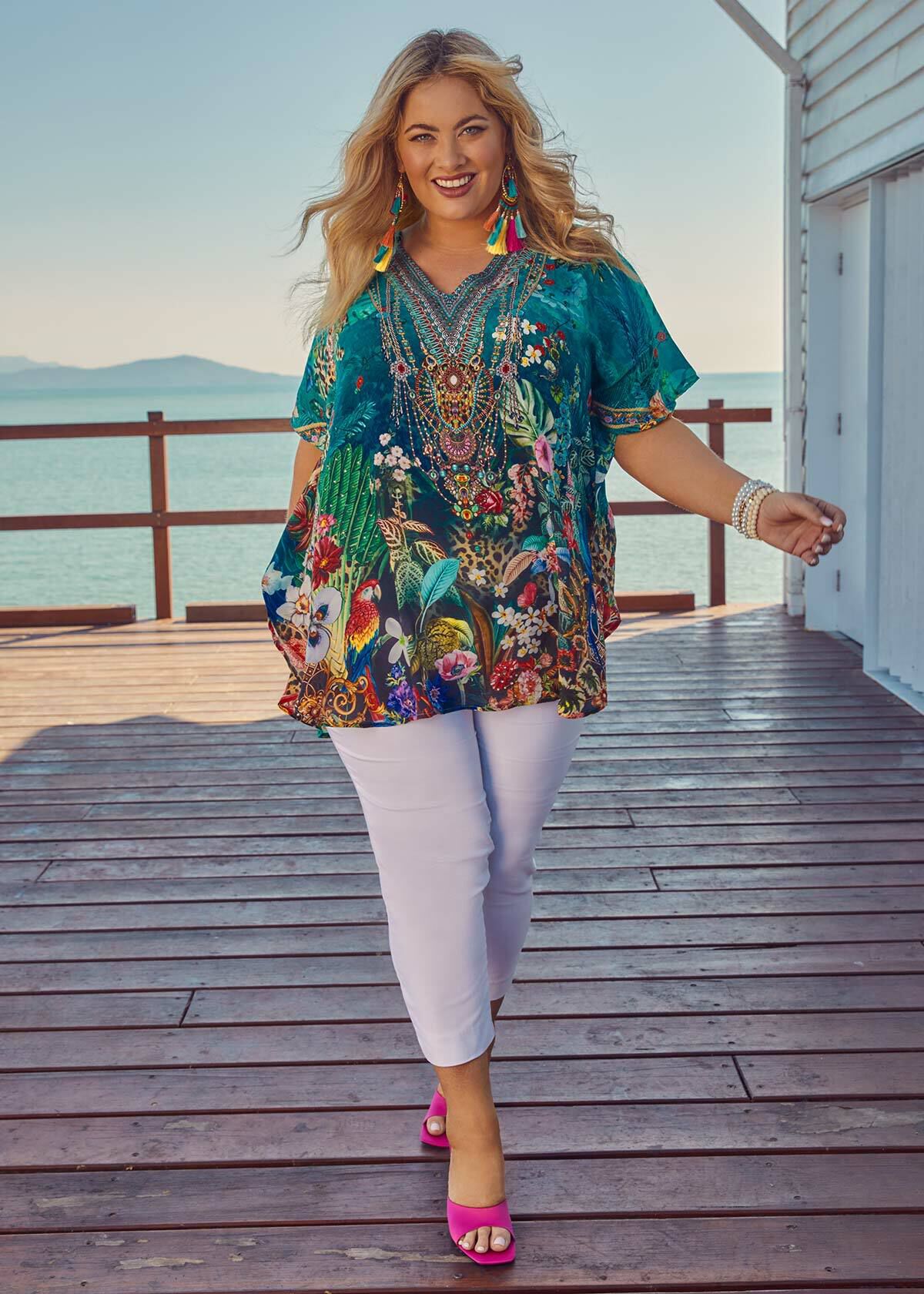 Summer kaftan tops best sale