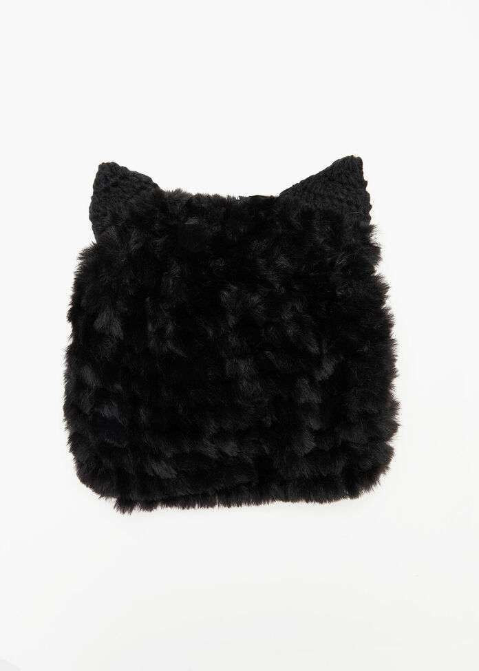 Fur Kitty Beanie, , hi-res