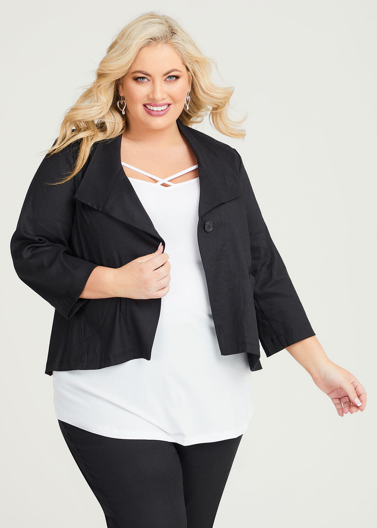Plus size discount outerwear clearance
