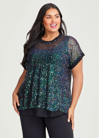 Plus Size Shimmer And Shine Top