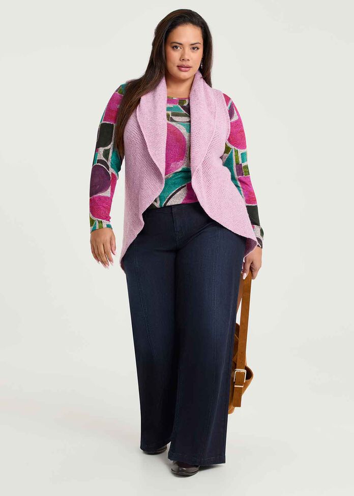 Glam Sequin Cascading Vest, , hi-res