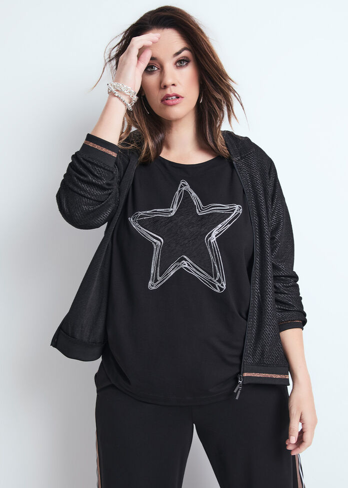 Texture Play Zip Jacket, , hi-res