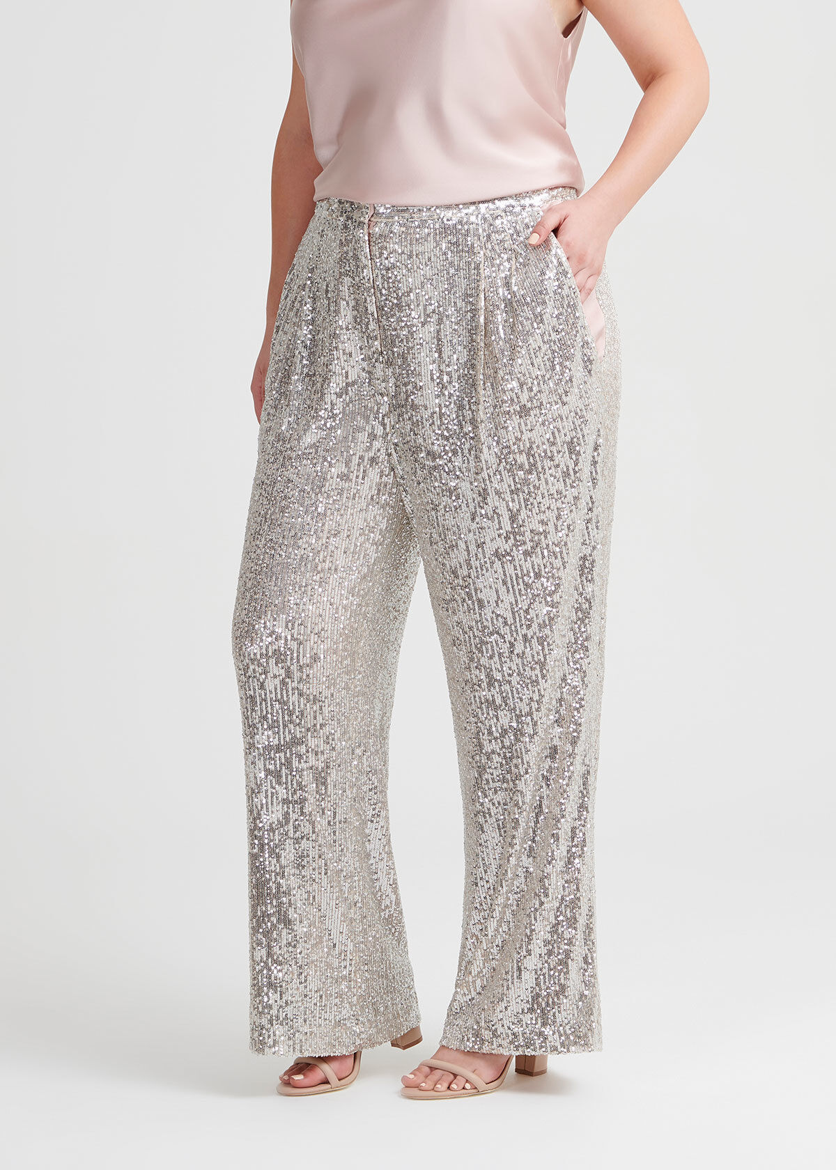 Shop Sparkle And Shine Wide Leg Pant in 