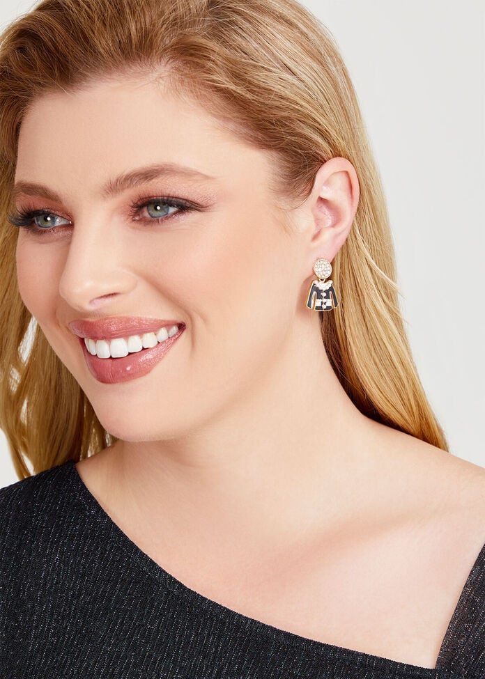Diamante Lady Earrings, , hi-res