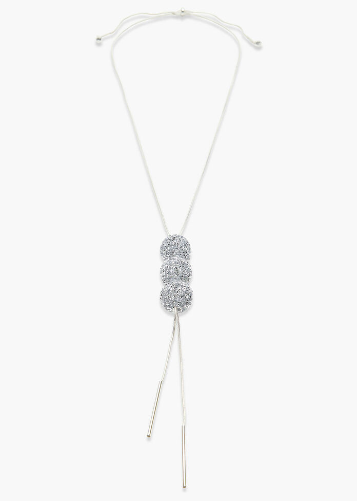 Diamante Ball Necklace, , hi-res