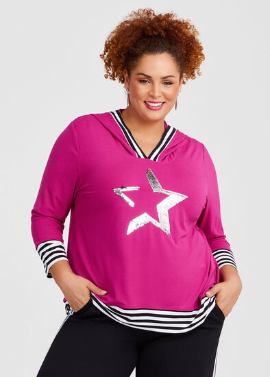 Plus Size Pink Obsession Star Top