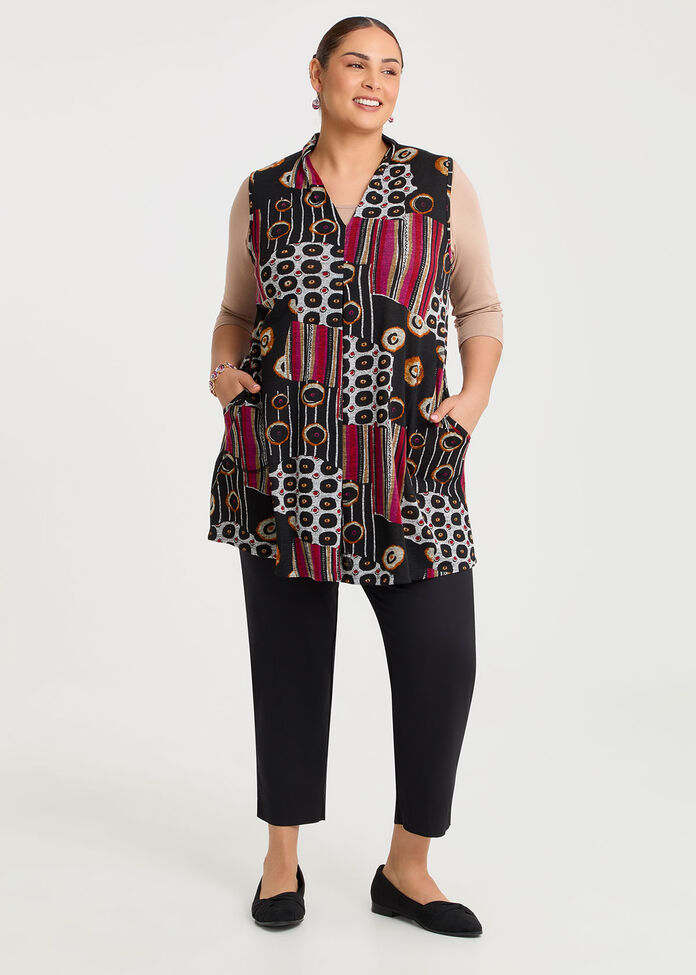 Abstract Spot Snug Tunic, , hi-res