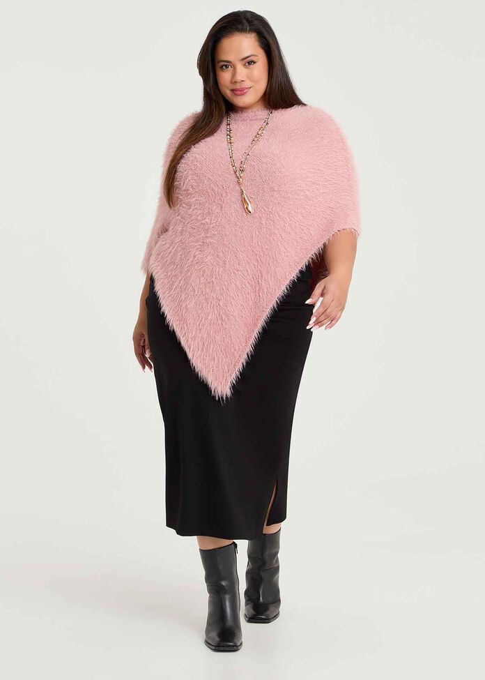 Fuzzy Poncho, , hi-res