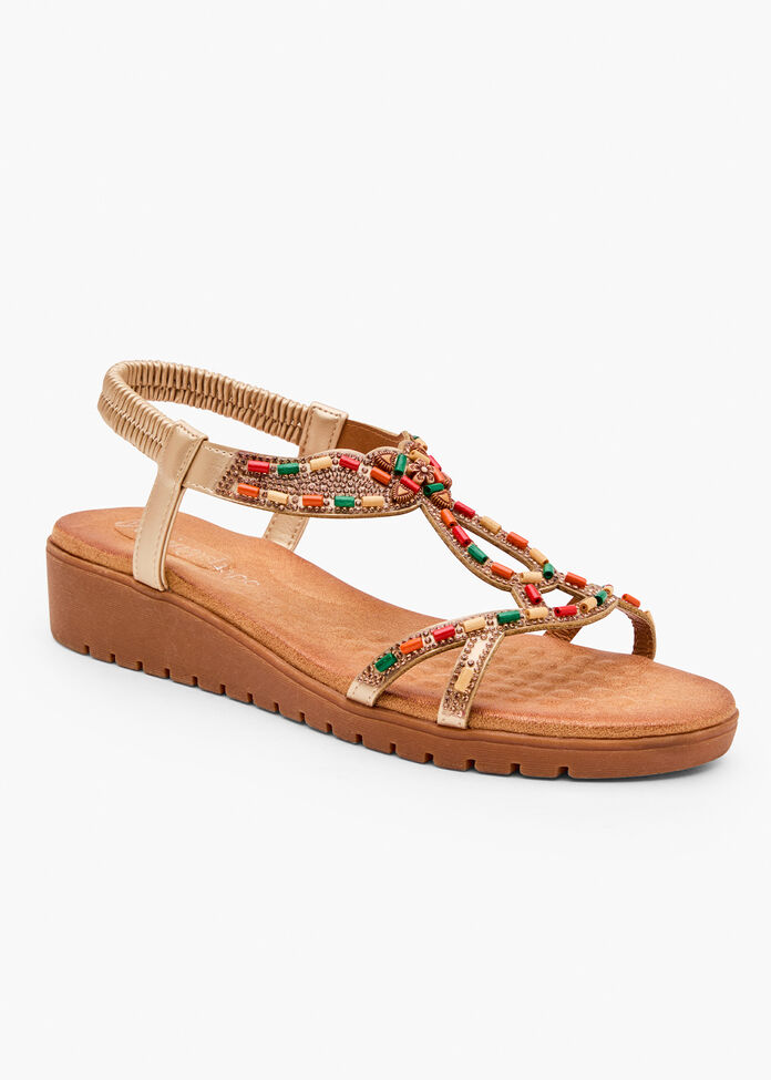 Multi Bead Flex Sandal, , hi-res