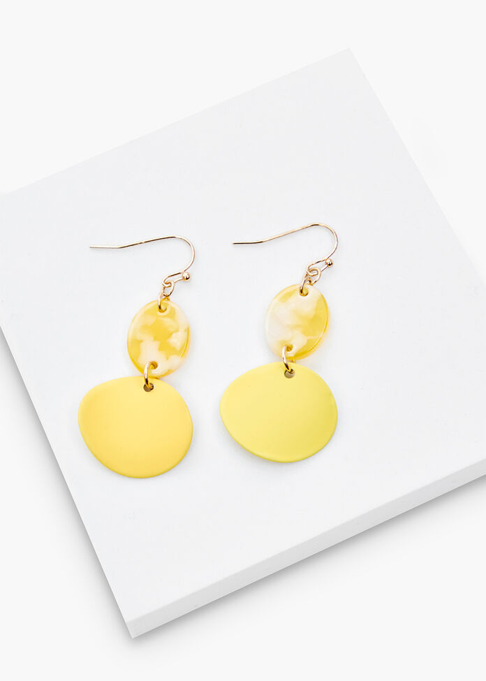 Yellow Earrings Desert Harvest Yellow Paparazzi Shop Colour Pop