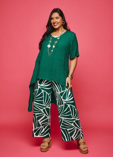 Plus Size Linen Blend Trinity Pant