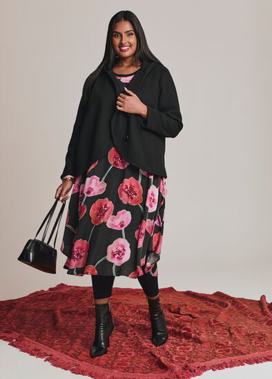 Plus Size Cotton Wild Poppy Dress