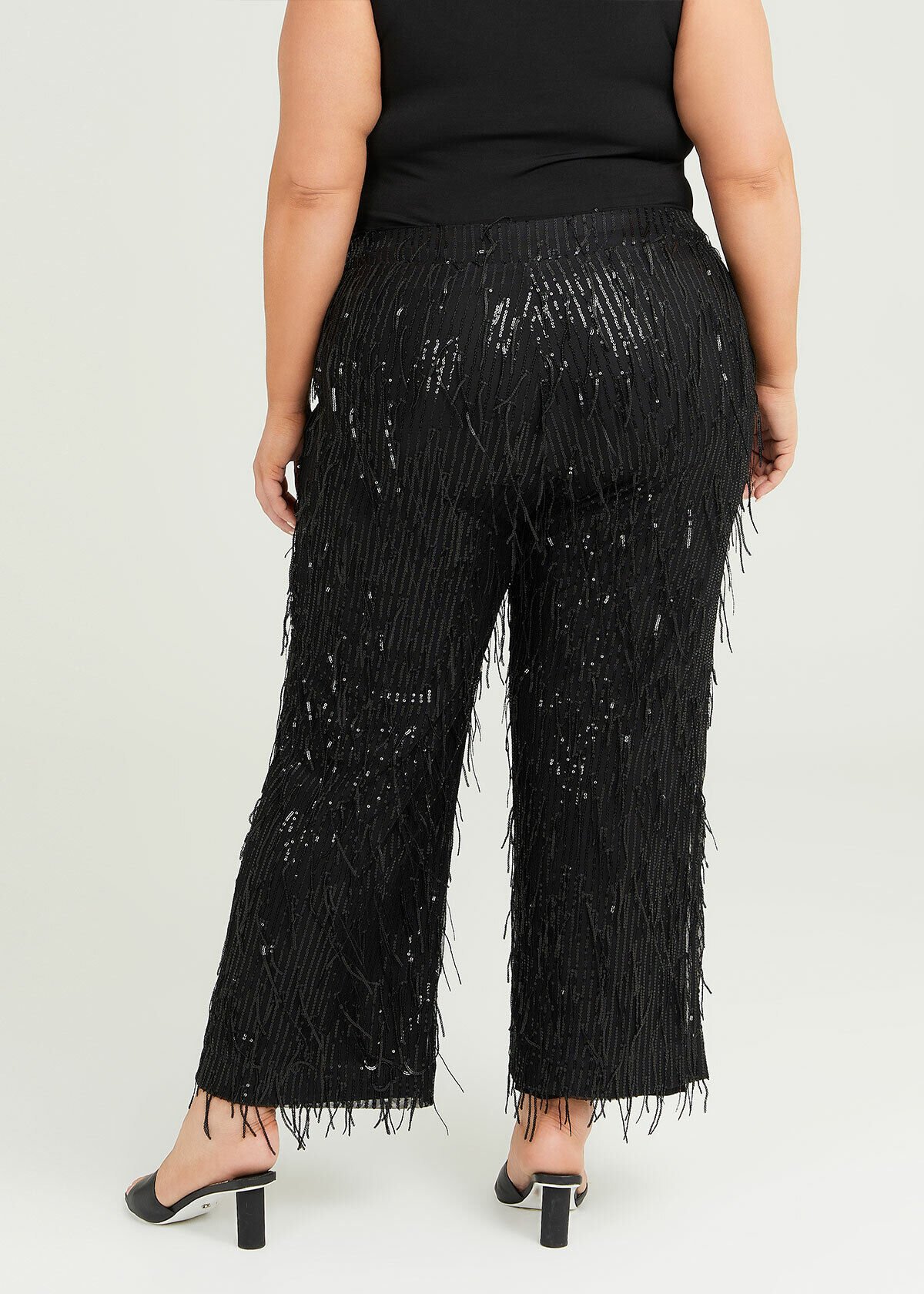 Plus Size Sequin Flare Pants | Nasty Gal