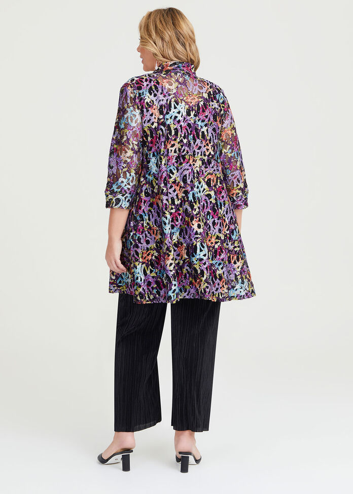 Shop Plus Size Lulu Sequin Lace Cardigan in Multi | Sizes 12-30 ...