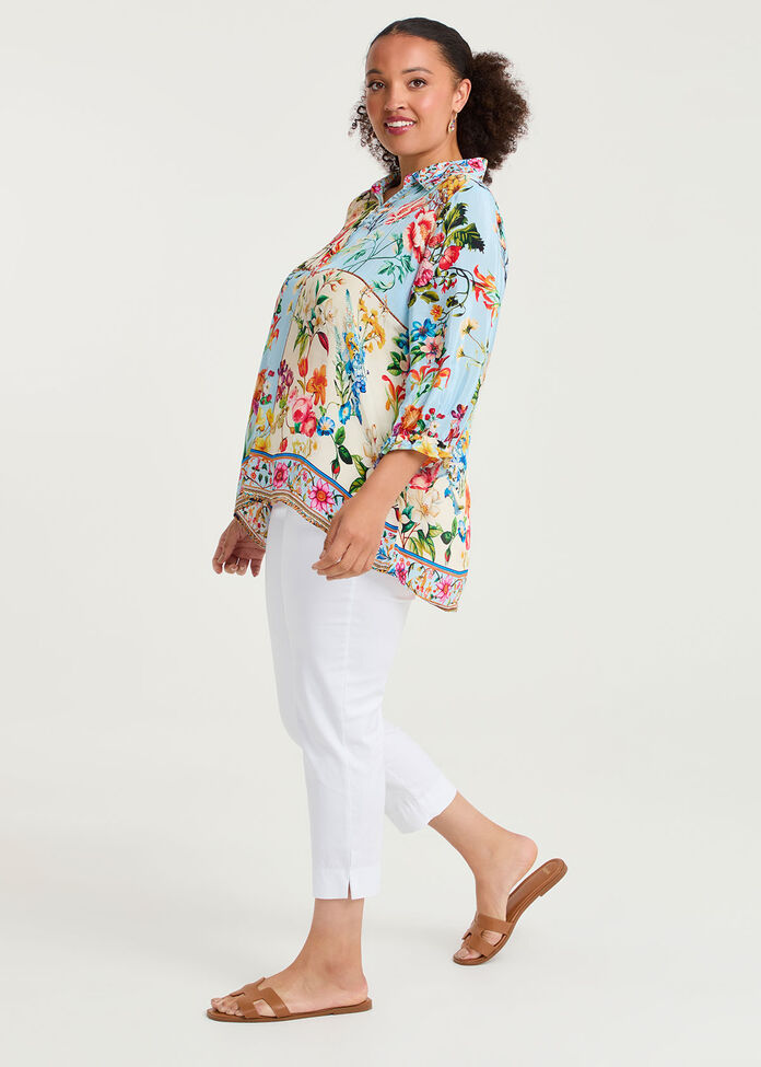 Natural Mila Patchwork Shirt, , hi-res