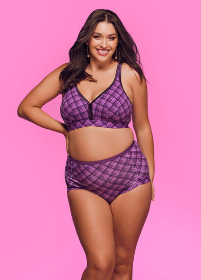 Shop Plus Size Wirefree Cooling Lounge Bra in Multi, Sizes 12-30