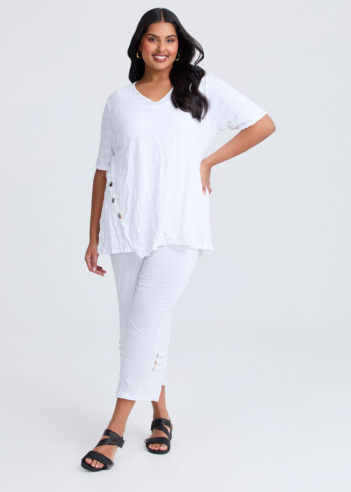 Cotton Mix Crush Top, , hi-res