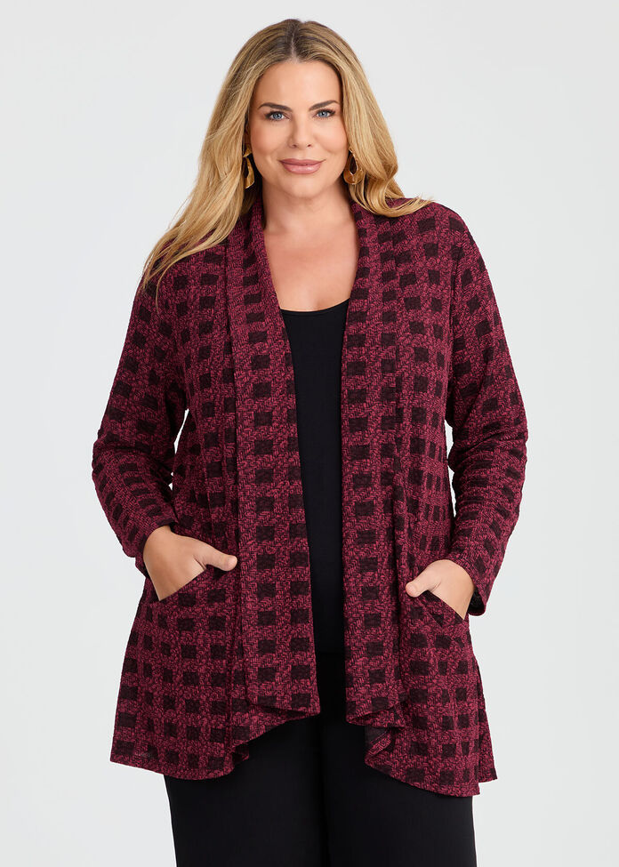 Check Luna Textured Cardigan, , hi-res