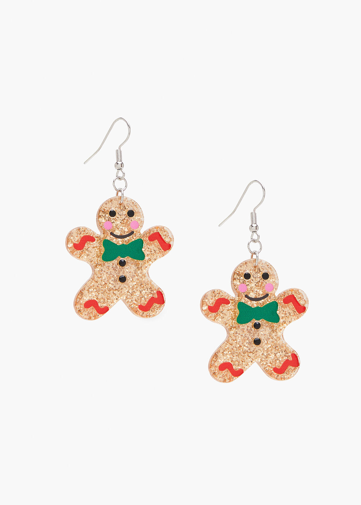 Xmas Gingerbread Man Earrings