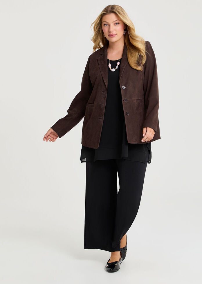 Suede Leather Amelia Jacket, , hi-res