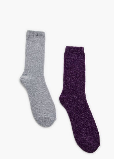 2 Pack Chenille Socks